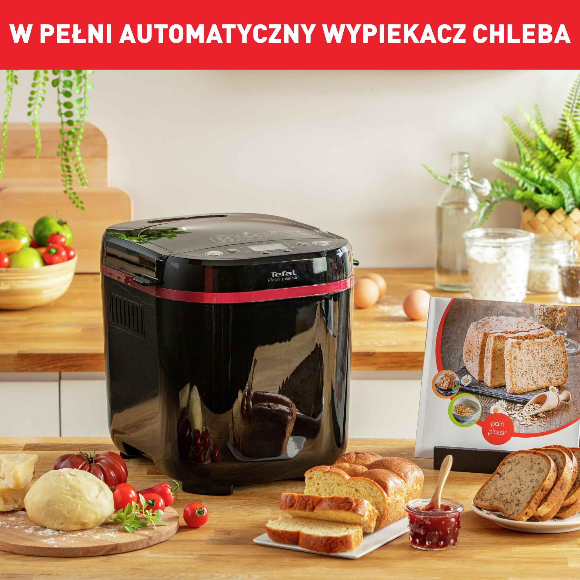 Wypiekacz do chleba, Pain&Plaisir PF2208, 17 programów, 700W, 1kg