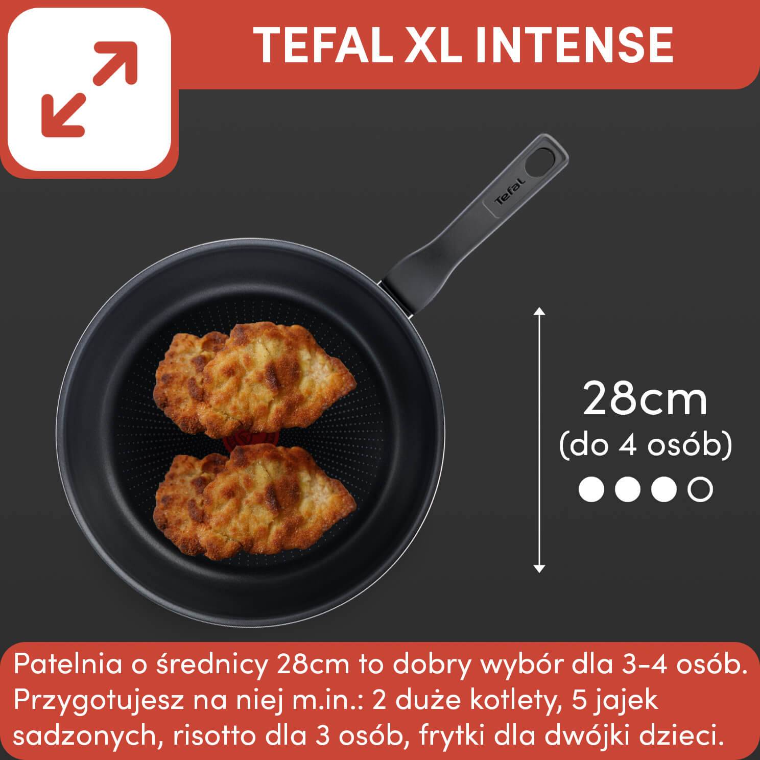 Patelnia TEFAL XL INTENSE 28cm