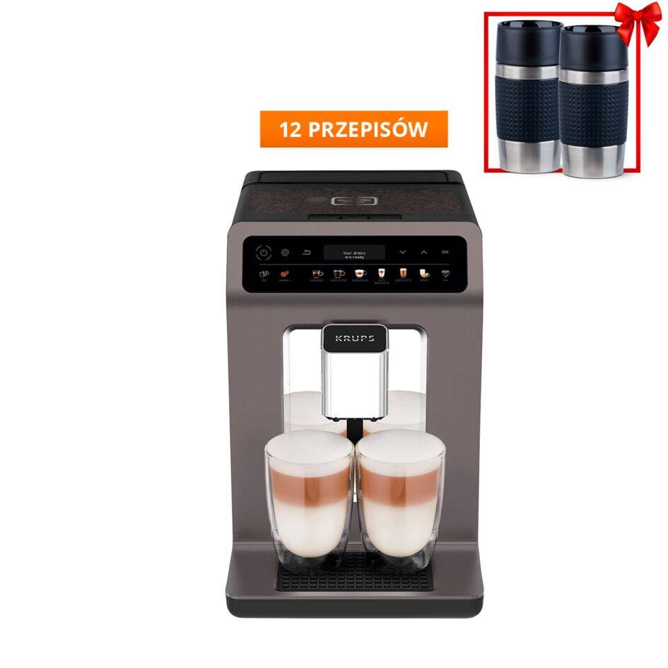 Ekspres ciśnieniowy do kawy KRUPS EVIDENCE ONE EA895E (Srebrny/Szary)