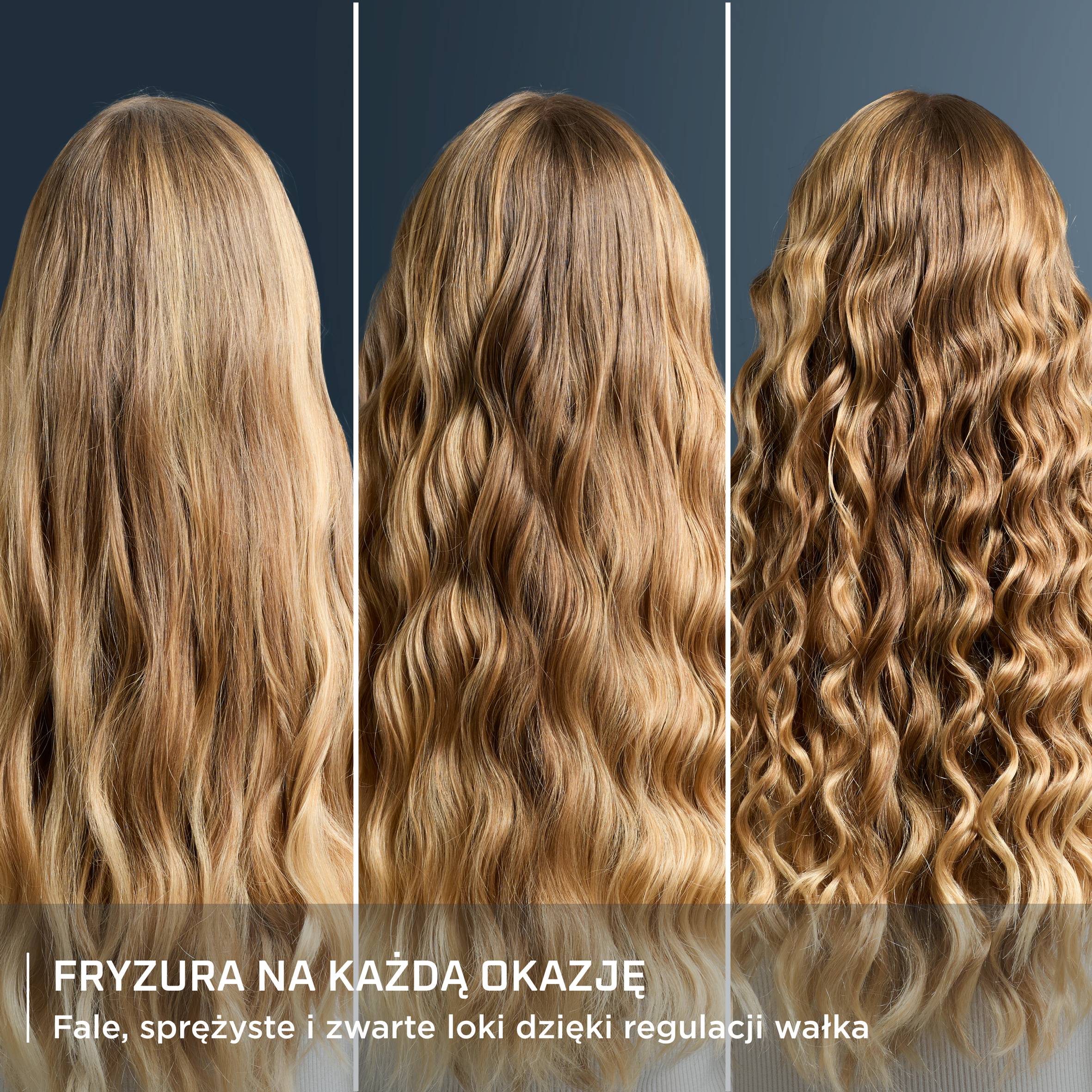Lokówka do włosów, Rowenta Twist Curl,  3 w 1,  regulowany wałek