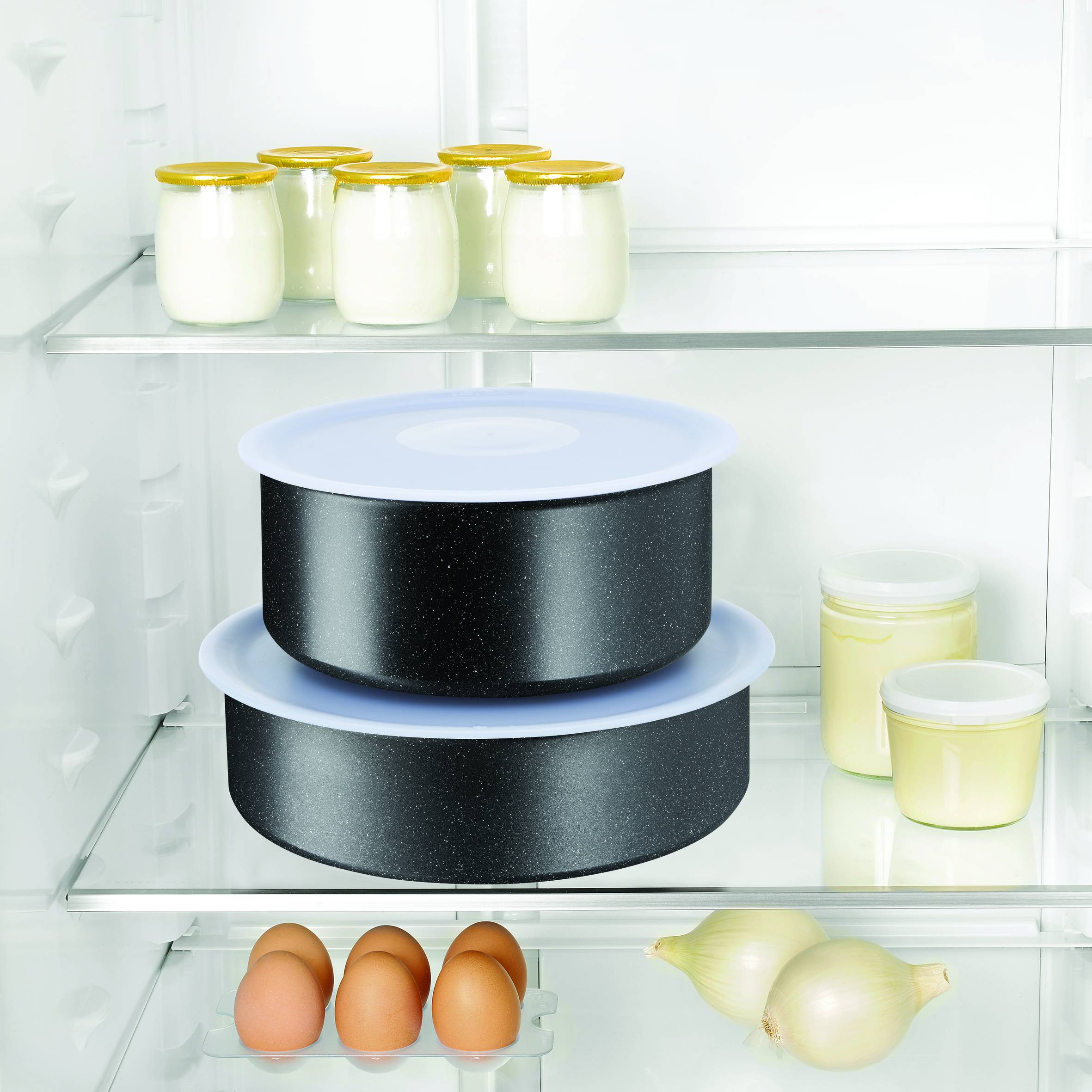 Zestaw patelni TEFAL INGENIO BLACK STONE - 3 elementy