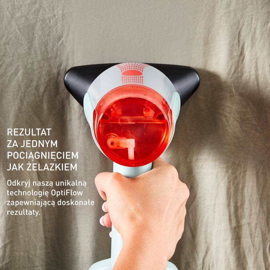 AeroSteam, ręczna parownica, rezultaty za jednym pociągnięciem, szybka i łatwa pielęgnacja odzieży