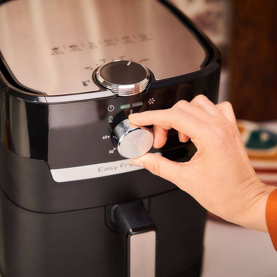 Frytkownica beztłuszczowa, Tefal Easy Fry&Grill EY5018, pojemność 4,6 l, funkcja grilla