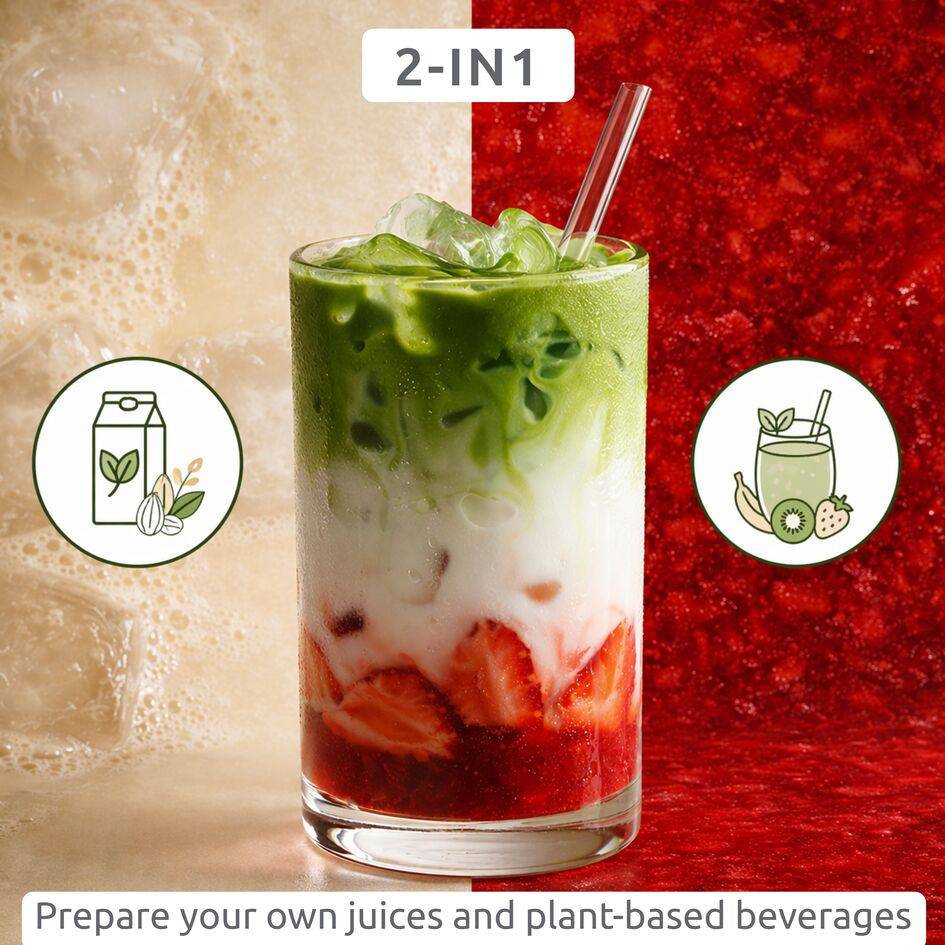 Easy Milker, Juicer & Plant-Based Milk Maker, Quick & Easy, 1L.