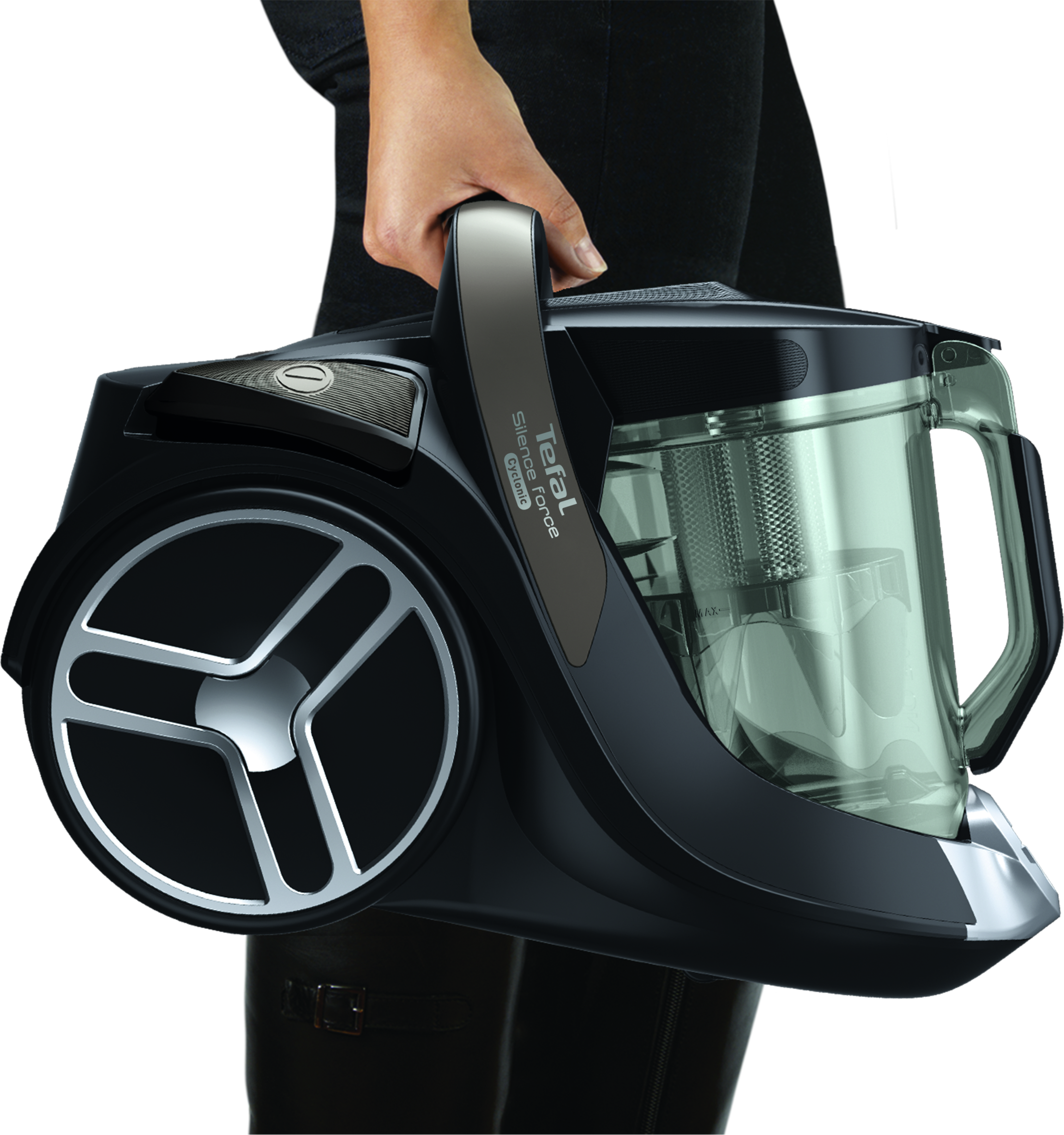 Tefal Silence Force Cyclonic, odkurzacz bezworkowy, 550 W, do zwierząt, 2,5 l