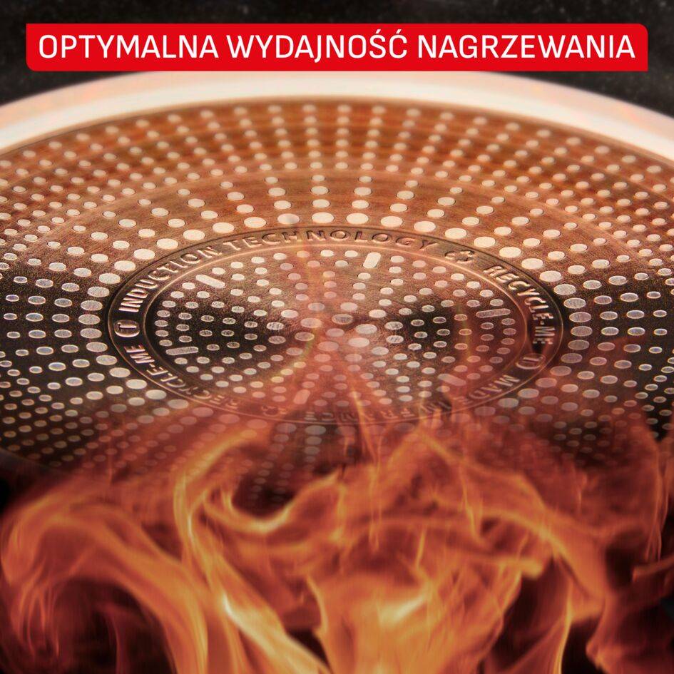 Głęboka patelnia Expertise 24 cm + pokrywka, konstrukcja z możliwością układania jedno w drugie, powłoka nieprzywierająca, kompatybilna z kuchenkami indukcyjnymi, dla 4–5 osób