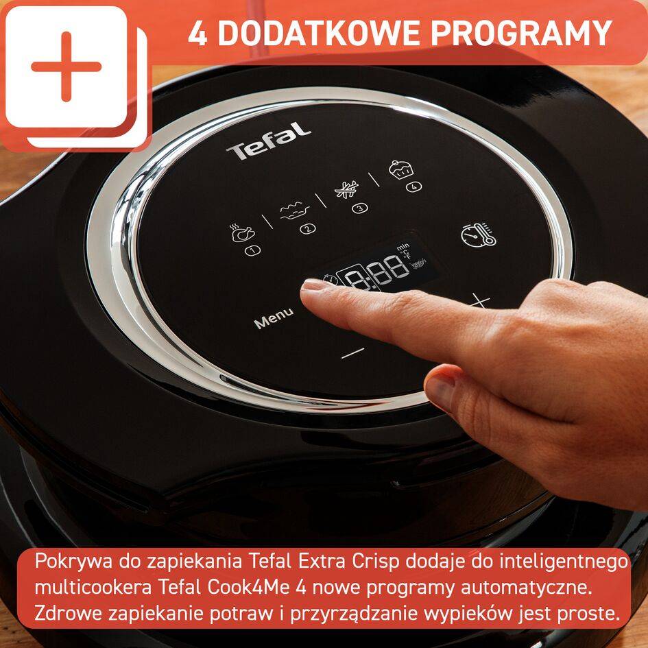 Pokrywa do zapiekana TEFAL Extra Crisp EY1508 do Cook4Me