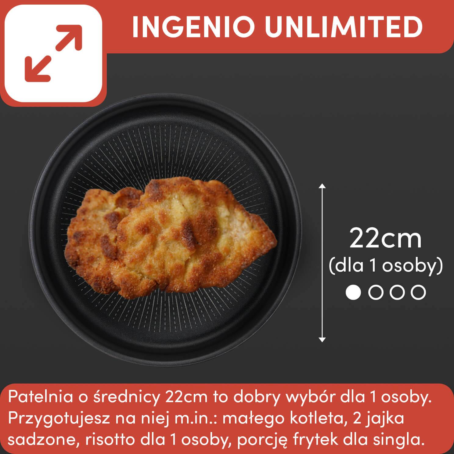 Patelnia TEFAL INGENIO UNLIMITED 22cm