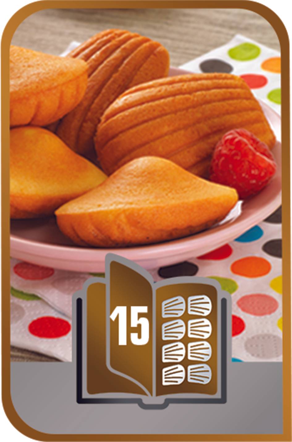 Pudełko z 2 mini wkładkami do magdalenek Snack Collection XA801512