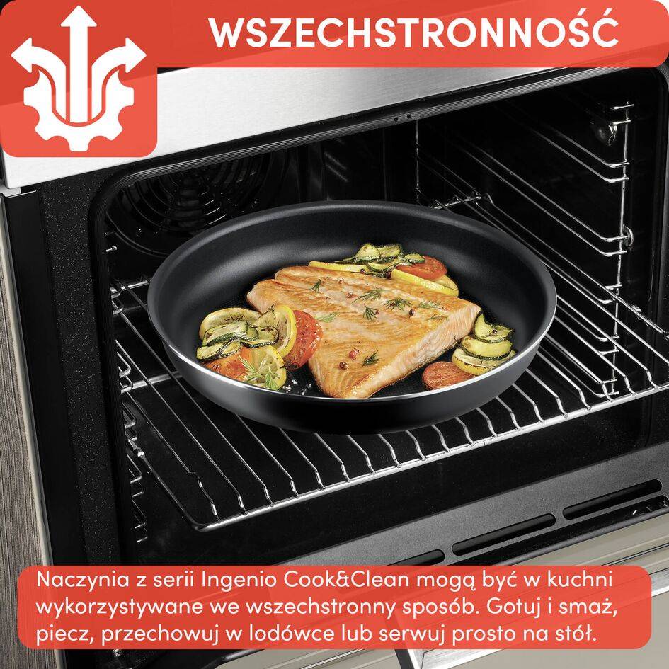 Zestaw garnków i patelni TEFAL INGENIO EASY COOK&CLEAN - 5 elementów