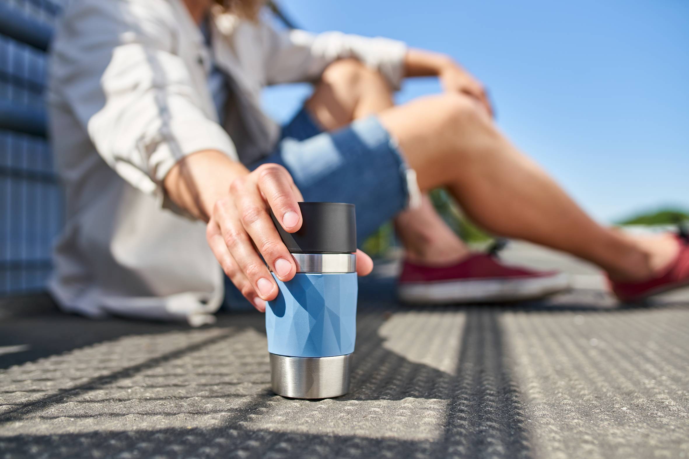 Kubek termiczny TEFAL TRAVEL MUG COMPACT 0.3L niebieski