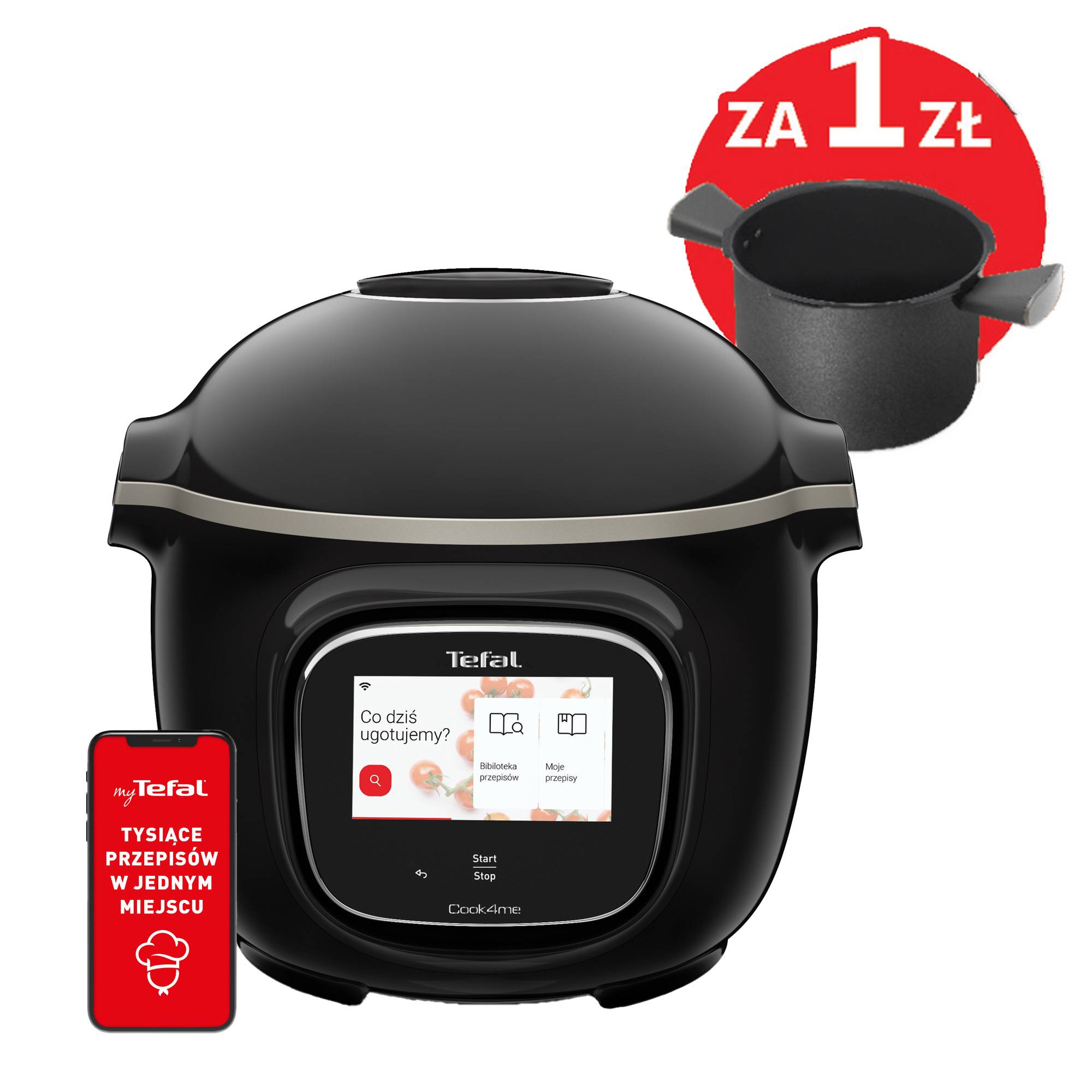 Inteligentny multicooker TEFAL COOK4ME TOUCH WIFI CY9128