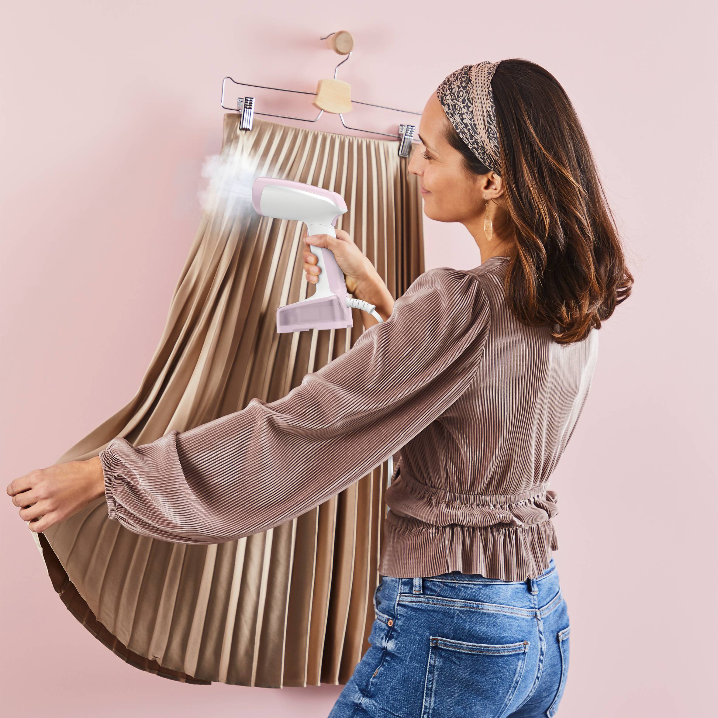 Parownica do ubrań, Tefal Access Steam Pocket, 1300 W, kompaktowa