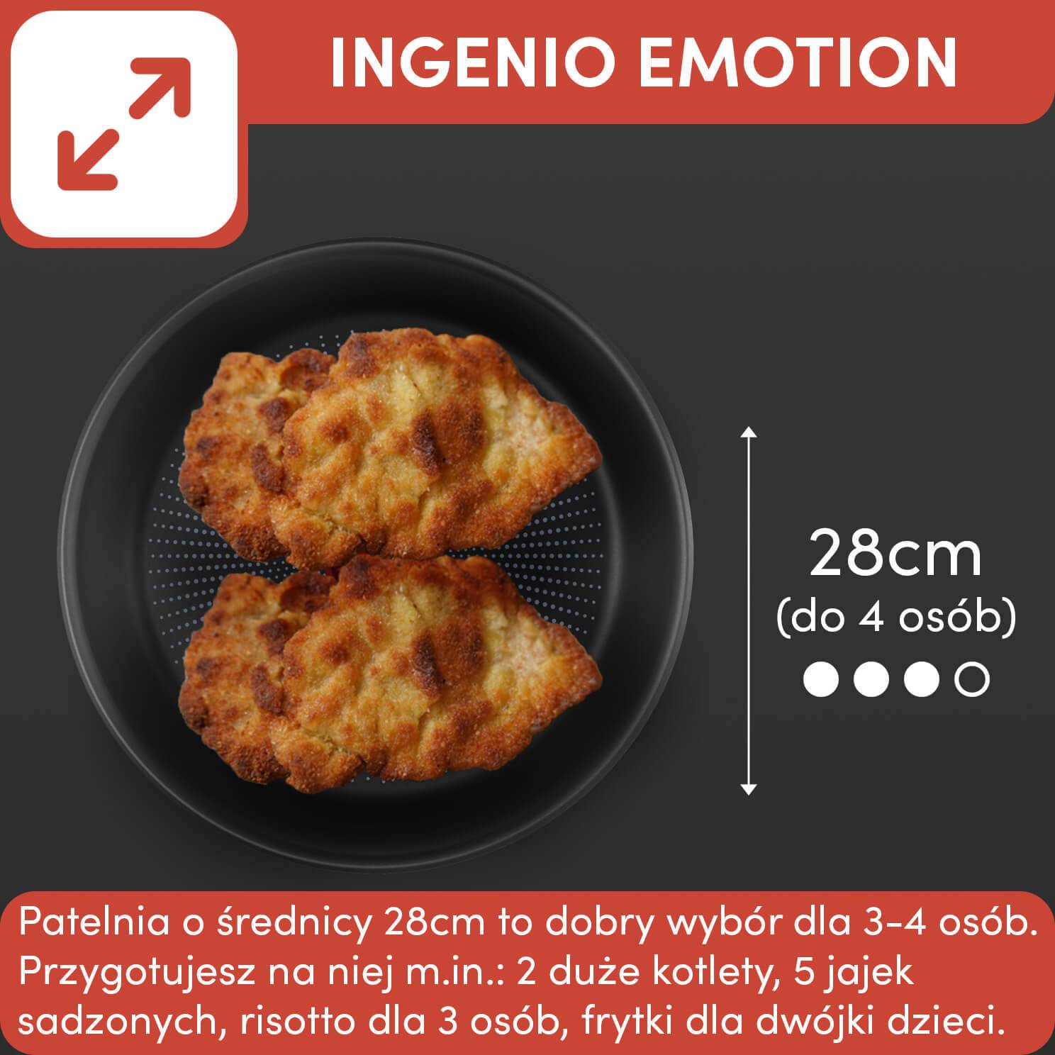 Patelnia TEFAL INGENIO EMOTION 28 cm