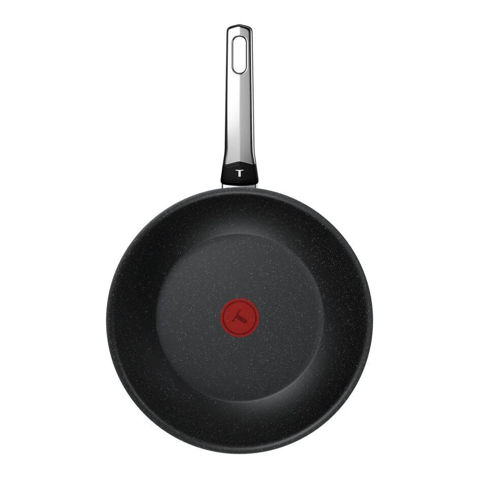 Patelnia Wok Expertise+ 28 cm, wysokowydajna powłoka nieprzywierająca, kompatybilna z indukcją, dla 4-5 osób