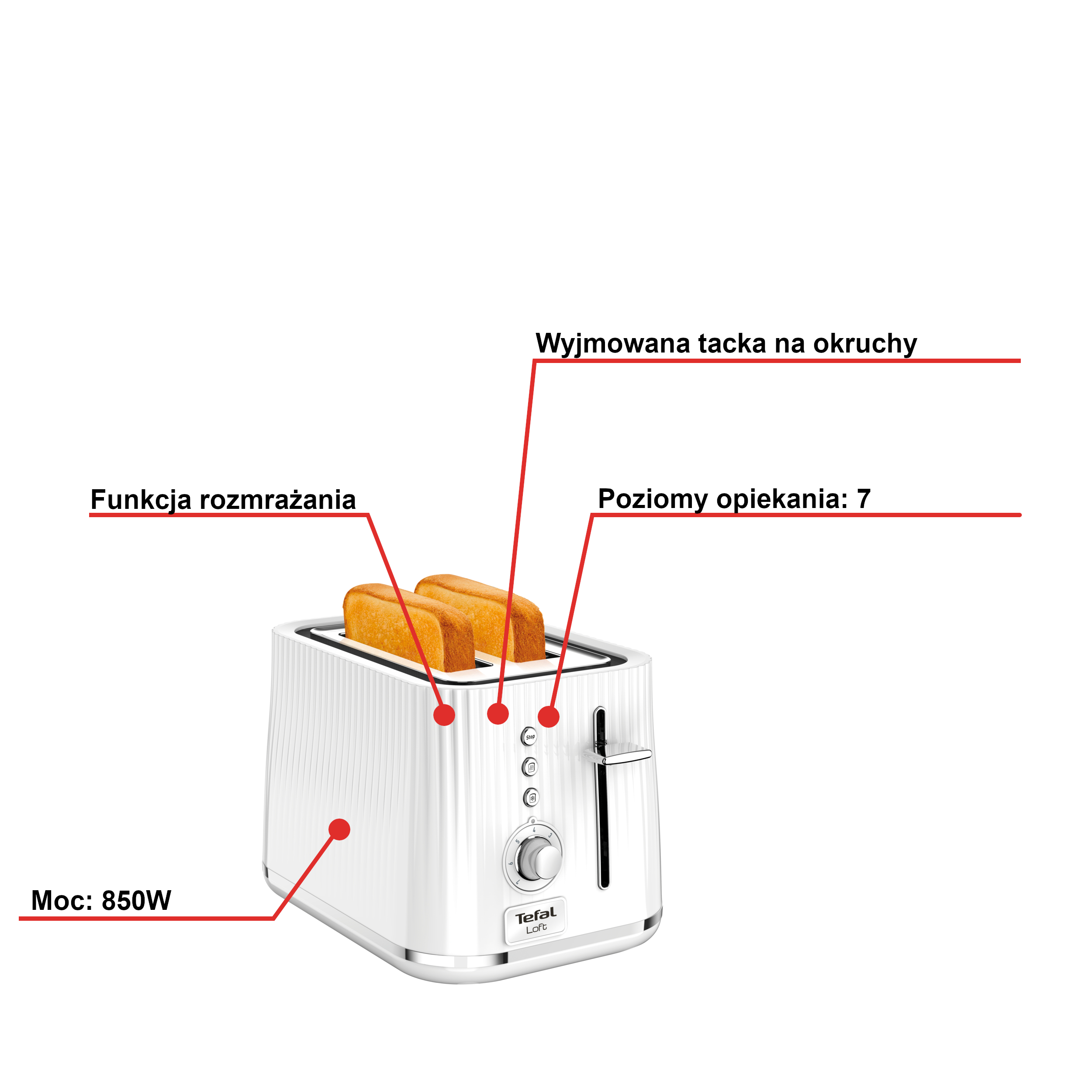 Toster TEFAL LOFT TT7611