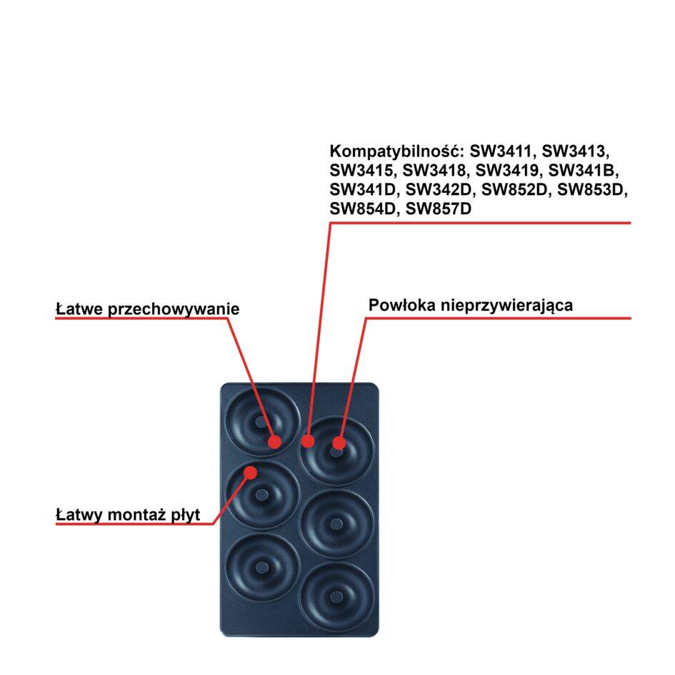 Dodatkowe płyty Snack Collection: Donuty XA801112