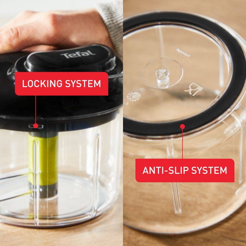 5-sekundowy rozdrabniacz ręczny; w zestawie: rozdrabniacz 900 ml + ostrze do kruszenia lodu