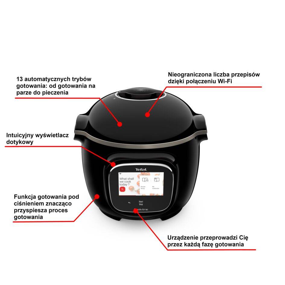 Inteligentny multicooker TEFAL COOK4ME TOUCH WIFI CY9128