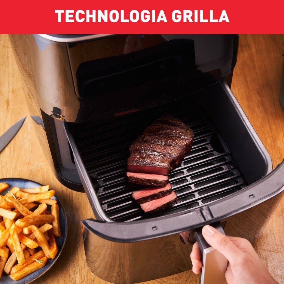 Frytkownica beztłuszczowa, Tefal Easy Fry Grill&Steam FW2018, funkcja grilla, gotowanie na parze
