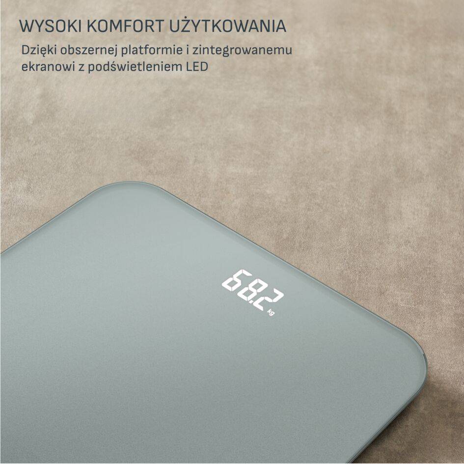 Waga łazienkowa, Tefal Classic, 180 kg, baterie