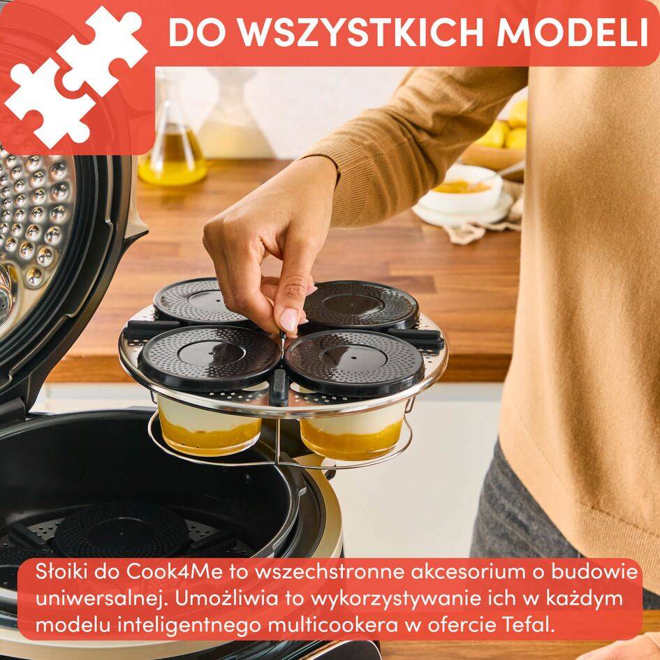 Komplet słoików do Tefal Cook4Me (8 sztuk) XA6140