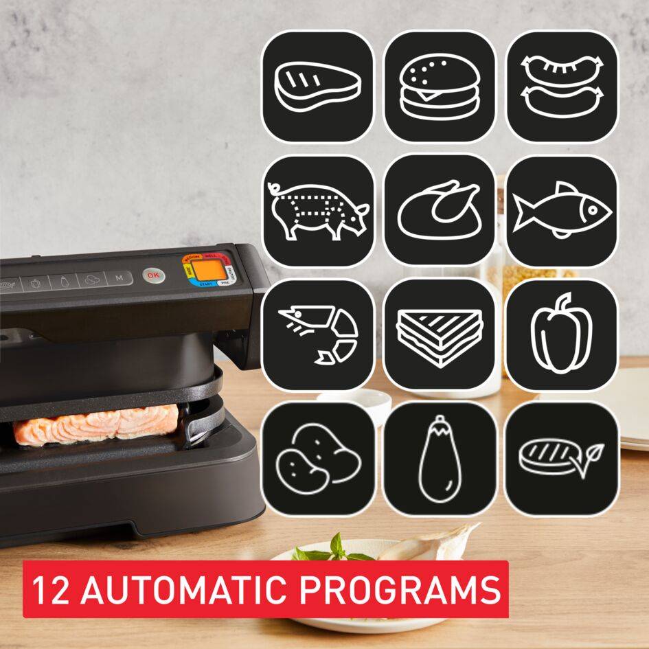 OptiGrill 4w1 XL GC7848 Perfekcyjne rezultaty grillowania