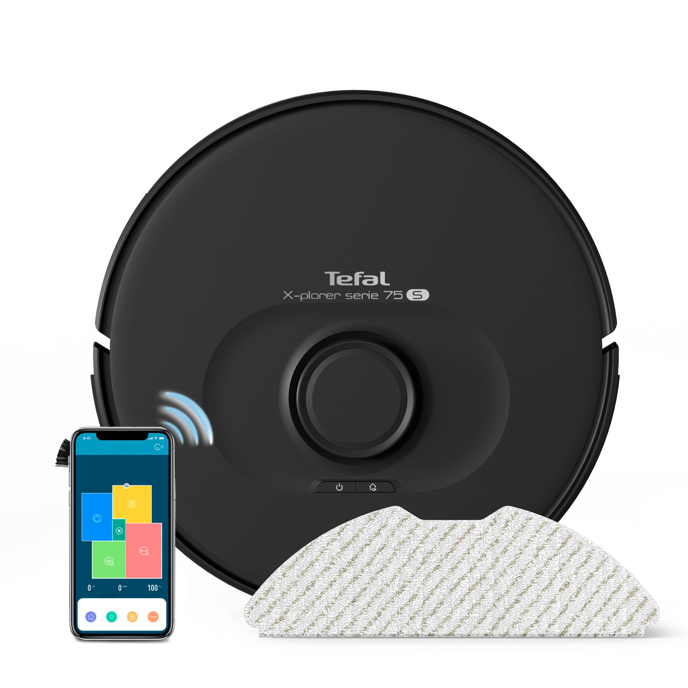 Robot sprzątający, Tefal X-Plorer S75 S, 2700 Pa, 120 min, harmonogram