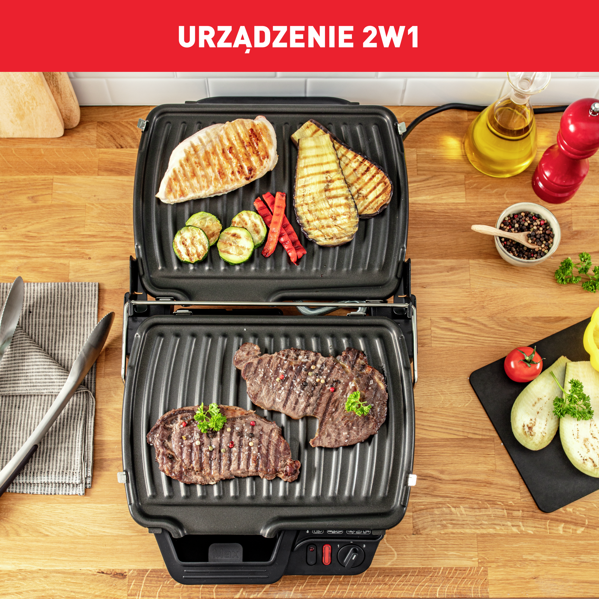 Grill elektryczny TEFAL ULTRACOMPACT 600 GC3050