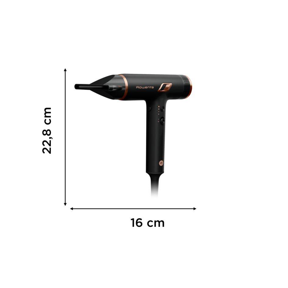Suszarka do włosów, Rowenta Nano, kompaktowa, jonizacja, 3 poziomy