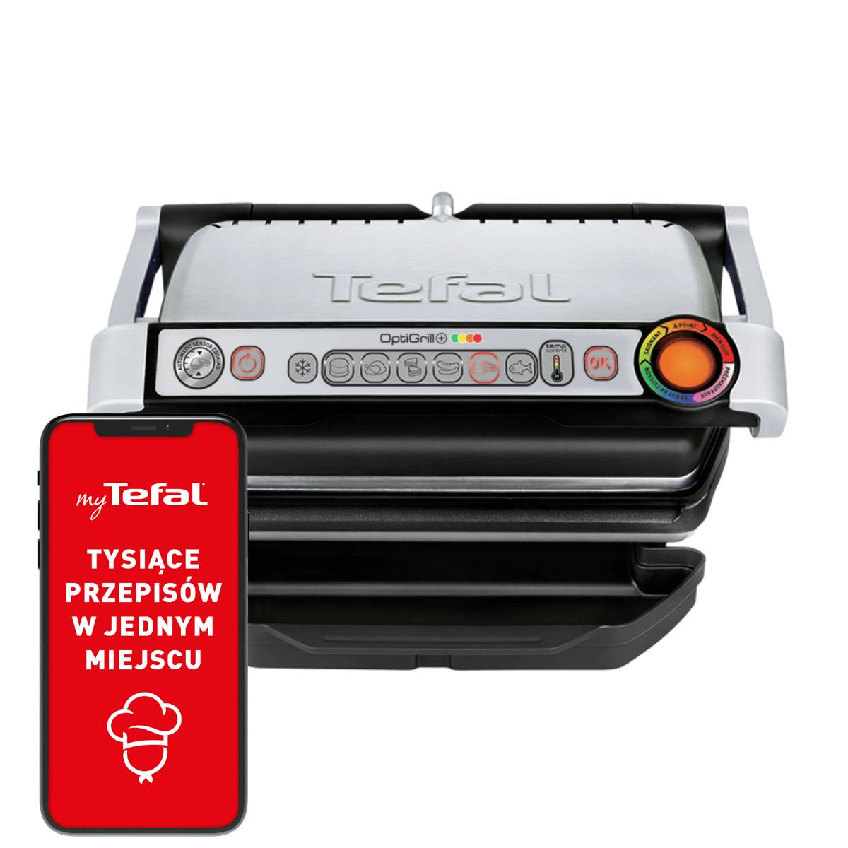 Grill elektryczny TEFAL OPTIGRILL+ GC712D