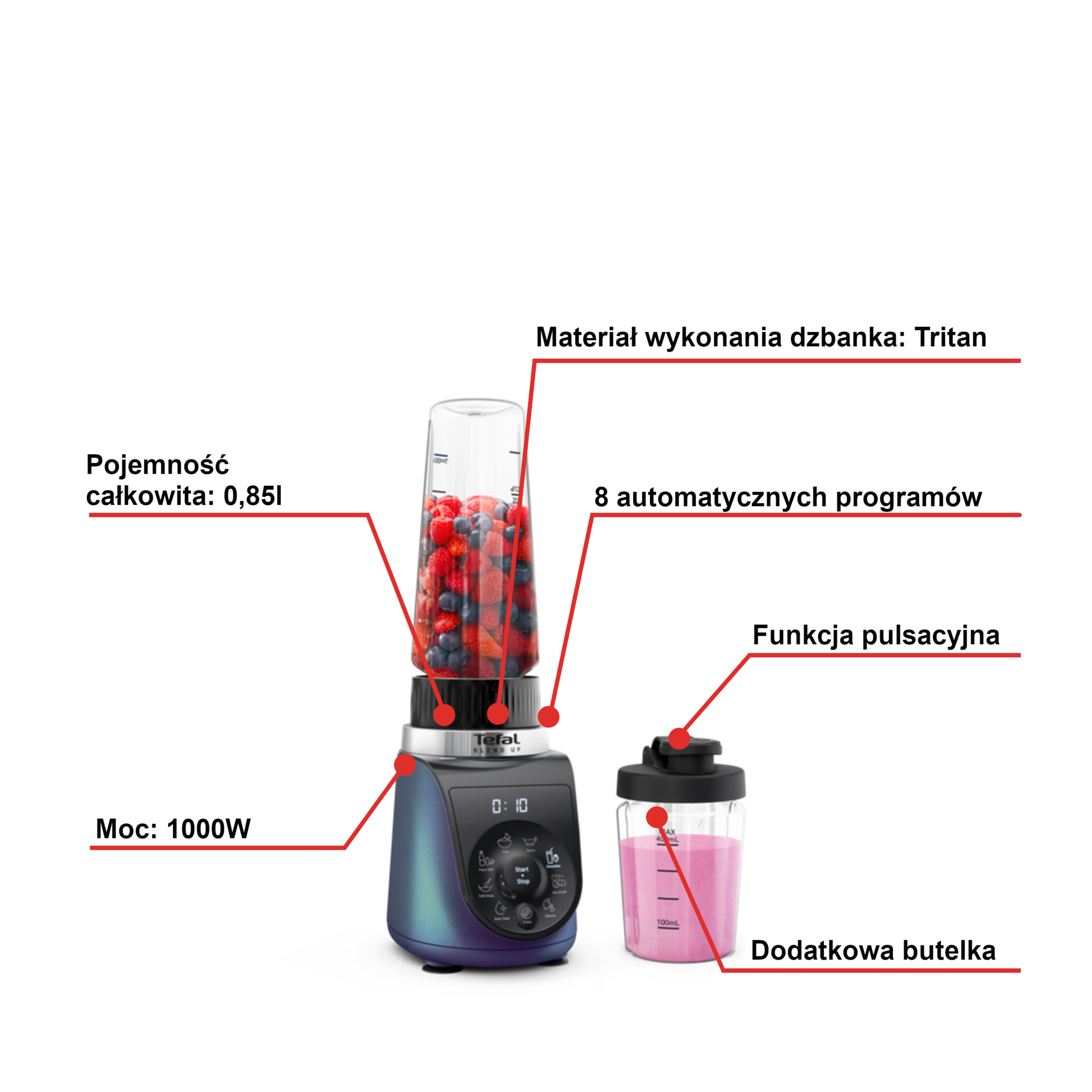 Blender personalny Tefal BL19H4F0