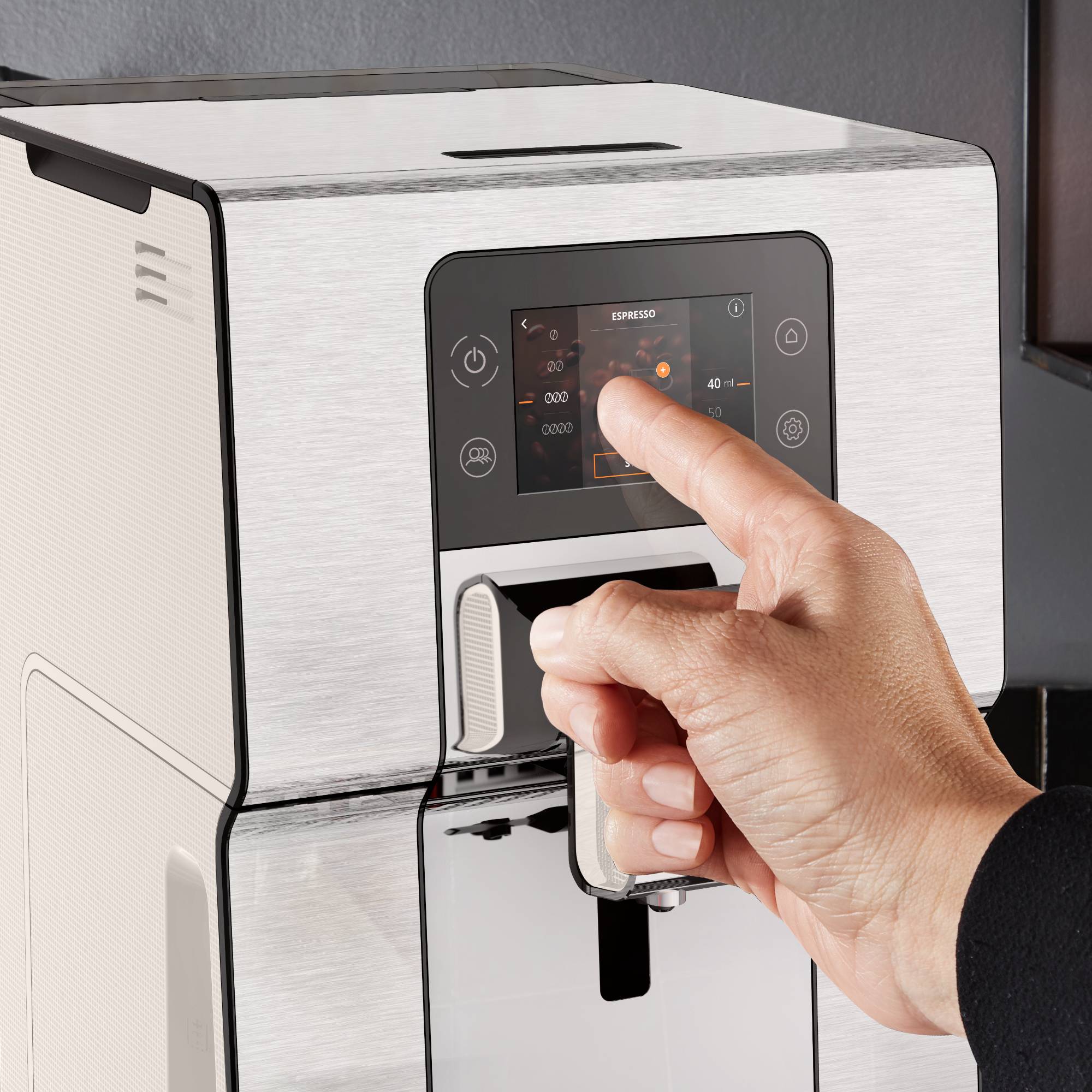 Ekspres automatyczny do kawy KRUPS INTUITION EXPERIENCE+ EA877D (stal/grafit)