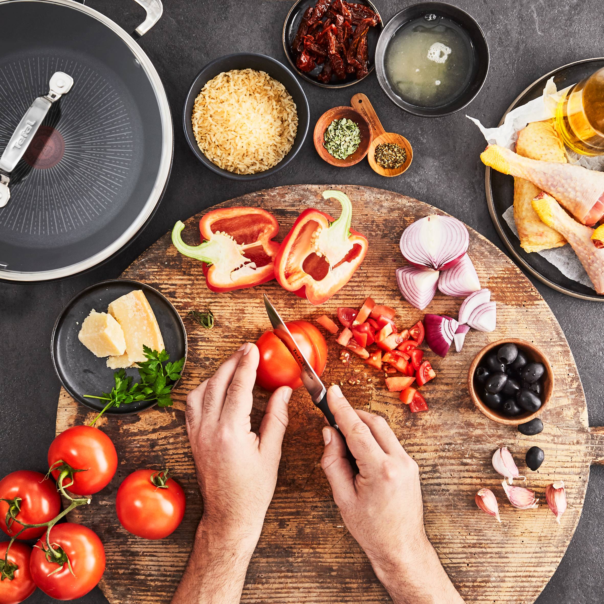 Wok TEFAL UNLIMITED 26cm + pokrywka