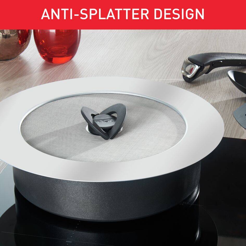 Pokrywka INGENIO ze stali nierdzewnej zapobiegająca rozpryskom 24-30 cm