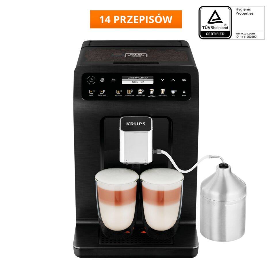 Ekspres do kawy automatyczny KRUPS EVIDENCE PLUS EA8948 (czarna stal)