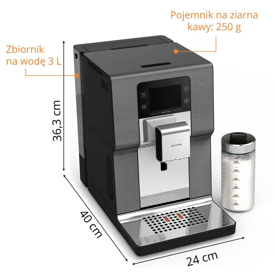 Ekspres do kawy ciśnieniowy KRUPS Intuition Experience Hot&Cold EA879N