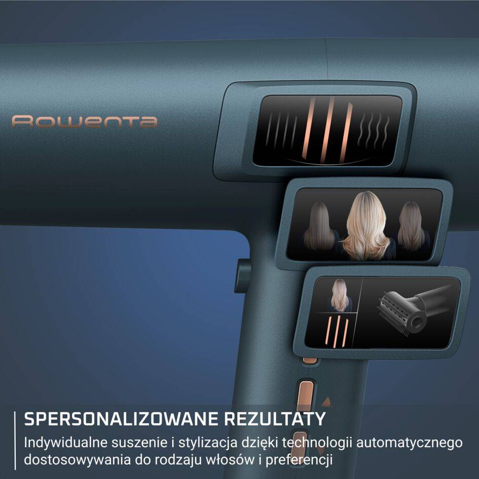 Suszarka do włosów Rowenta HY9430 1800W jonizacja zestaw  