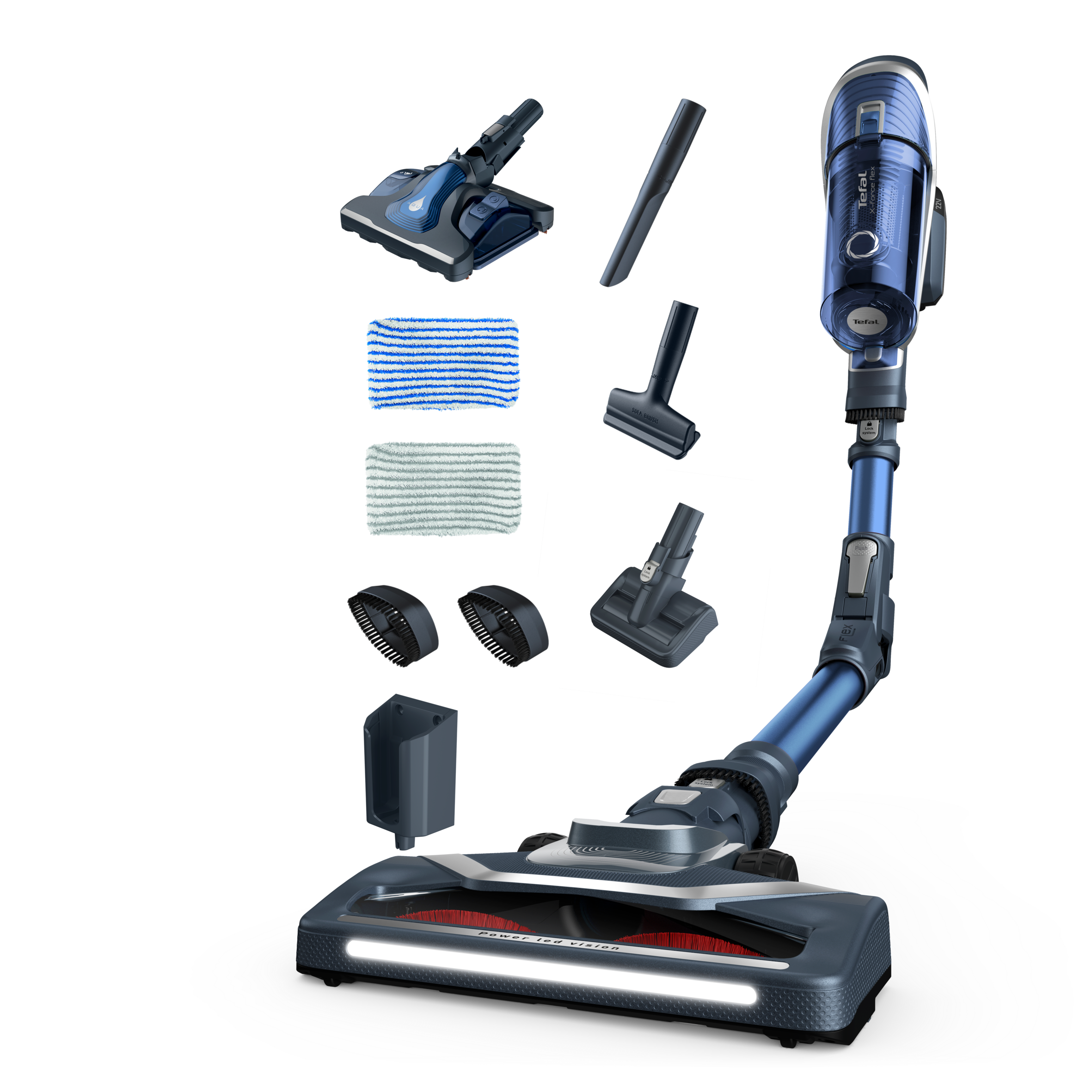 Odkurzacz bezprzewodowy TEFAL X-FORCE FLEX 8.60 TY9690 AQUA