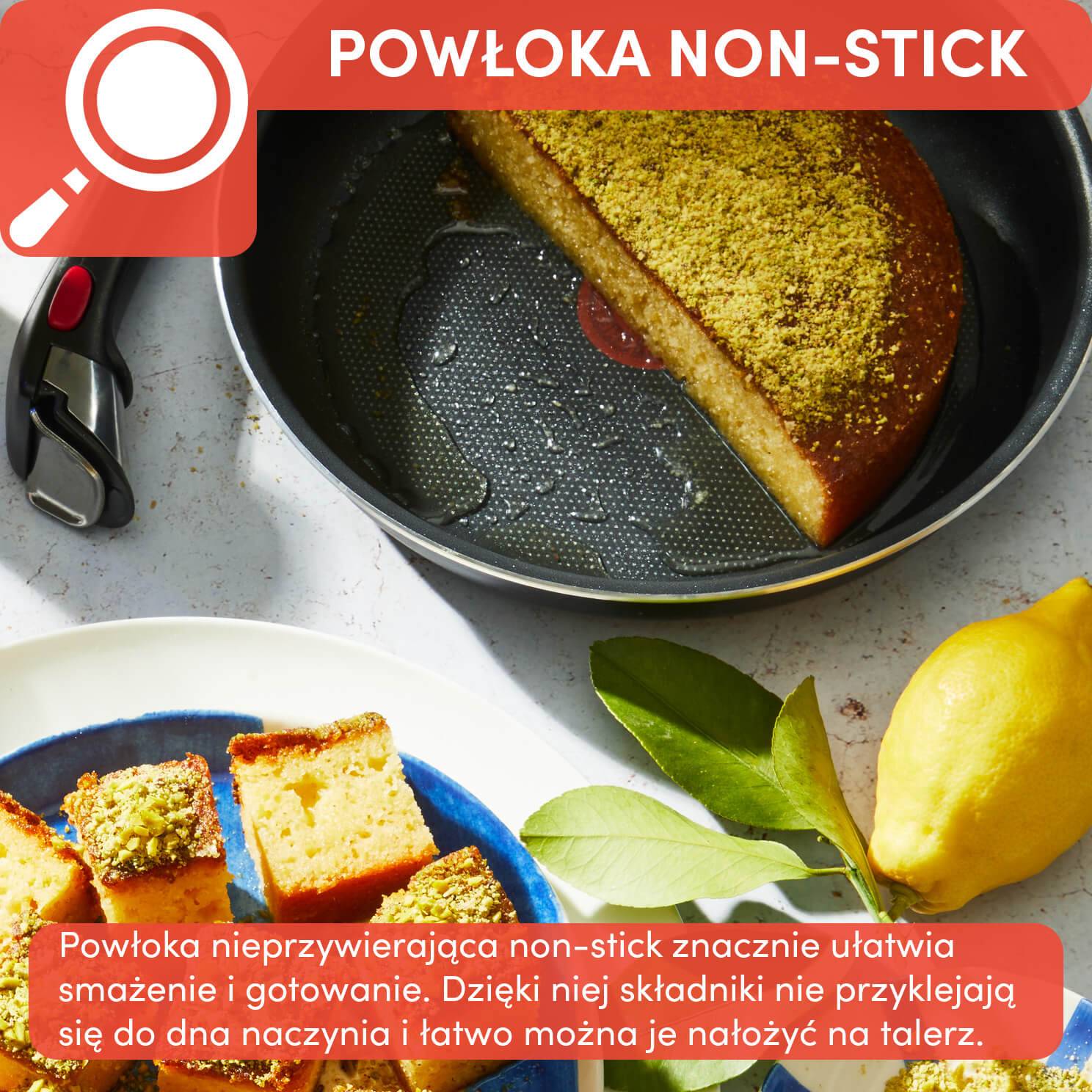 Zestaw patelni TEFAL INGENIO EASY COOK&CLEAN - 3 elementy