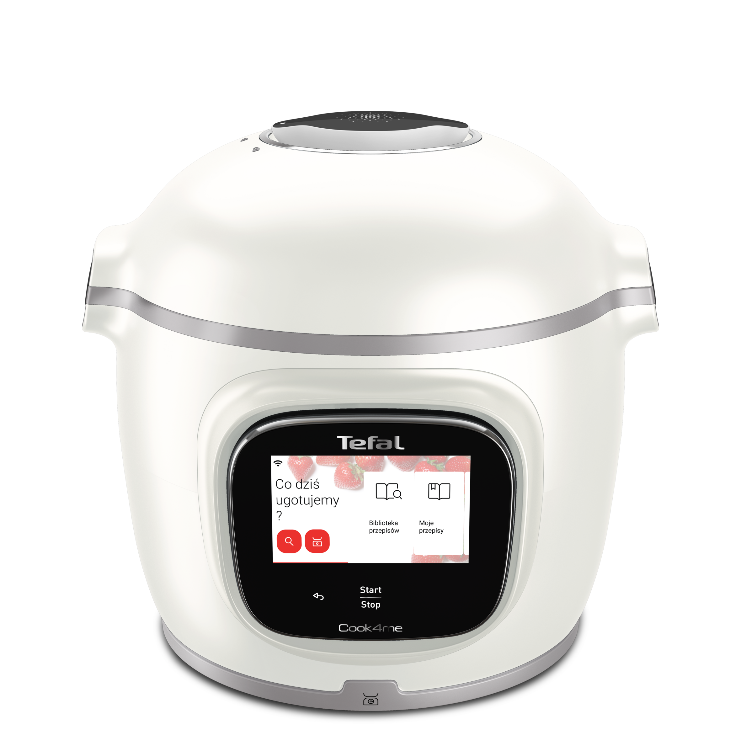 Multicooker TEFAL Cook4me Touch Pro z pokrywą Extra Crisp. Wbudowana waga