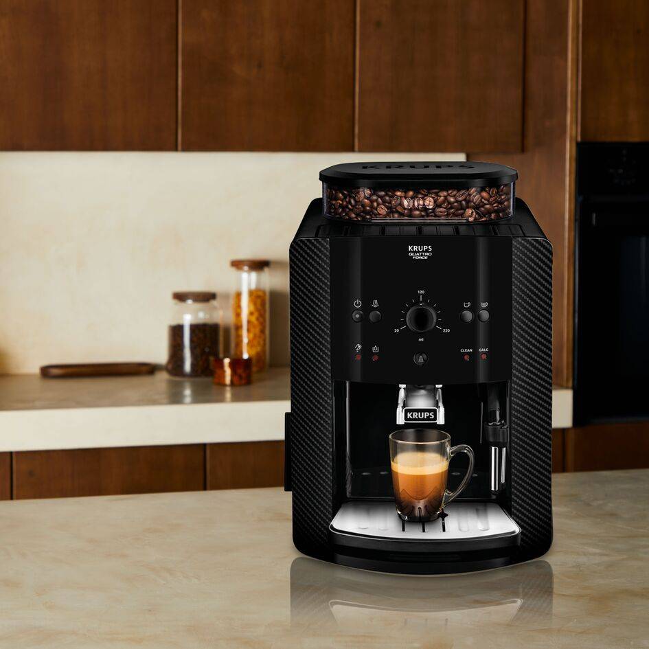 Ekspres ciśnieniowy do kawy KRUPS ESSENTIAL EA8108 (czarny)