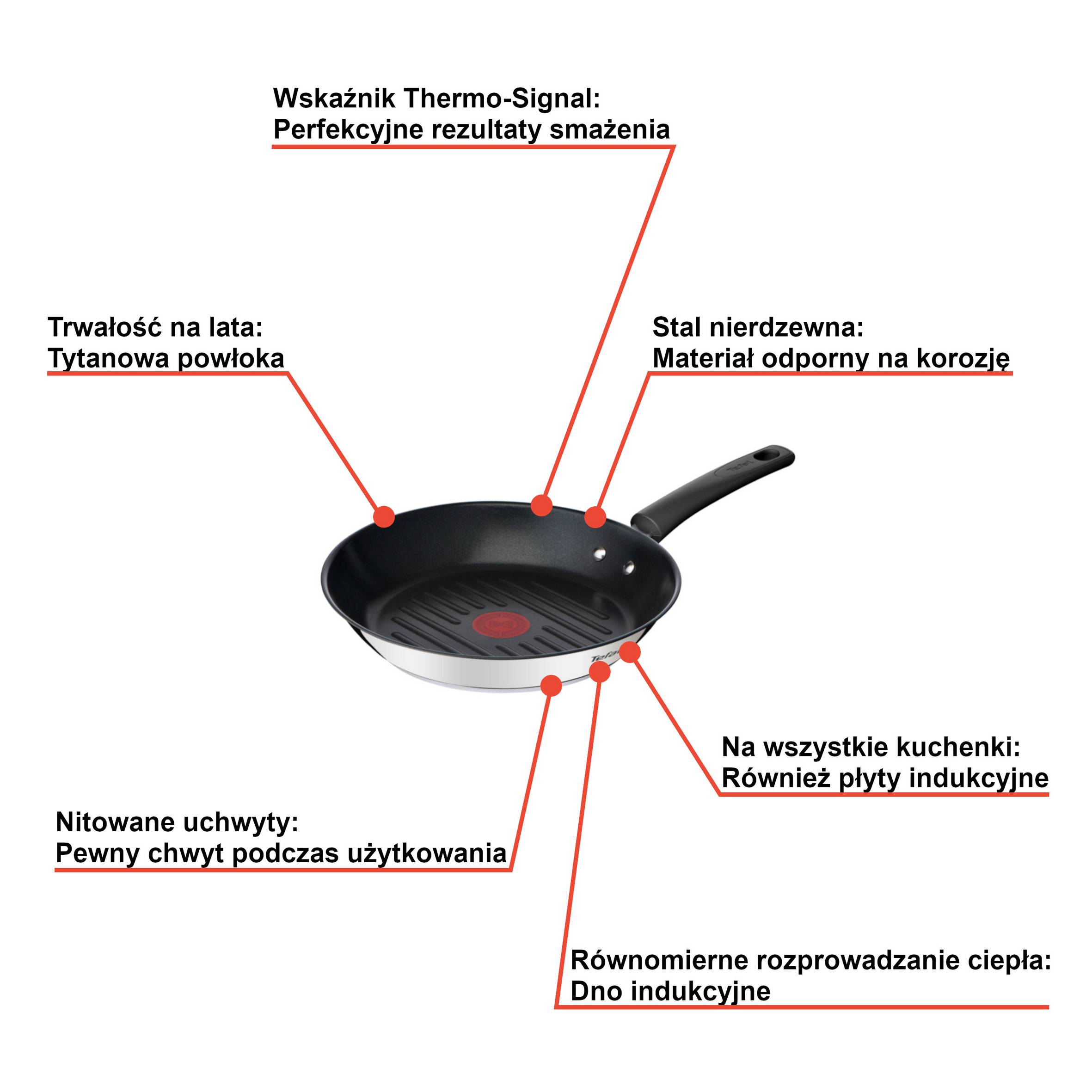 Patelnia grillowa TEFAL DUETTO+ 26cm