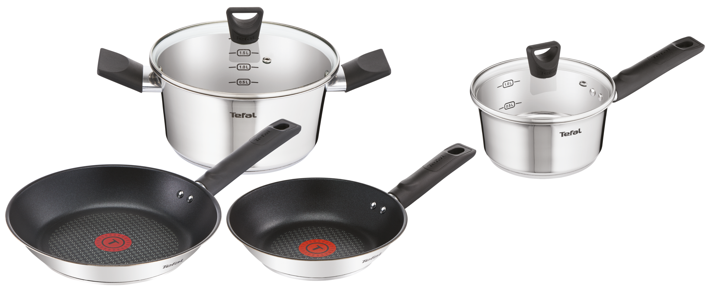 Zestaw patelni i garnków z pokrywkami TEFAL SIMPLEO - 6 elementów