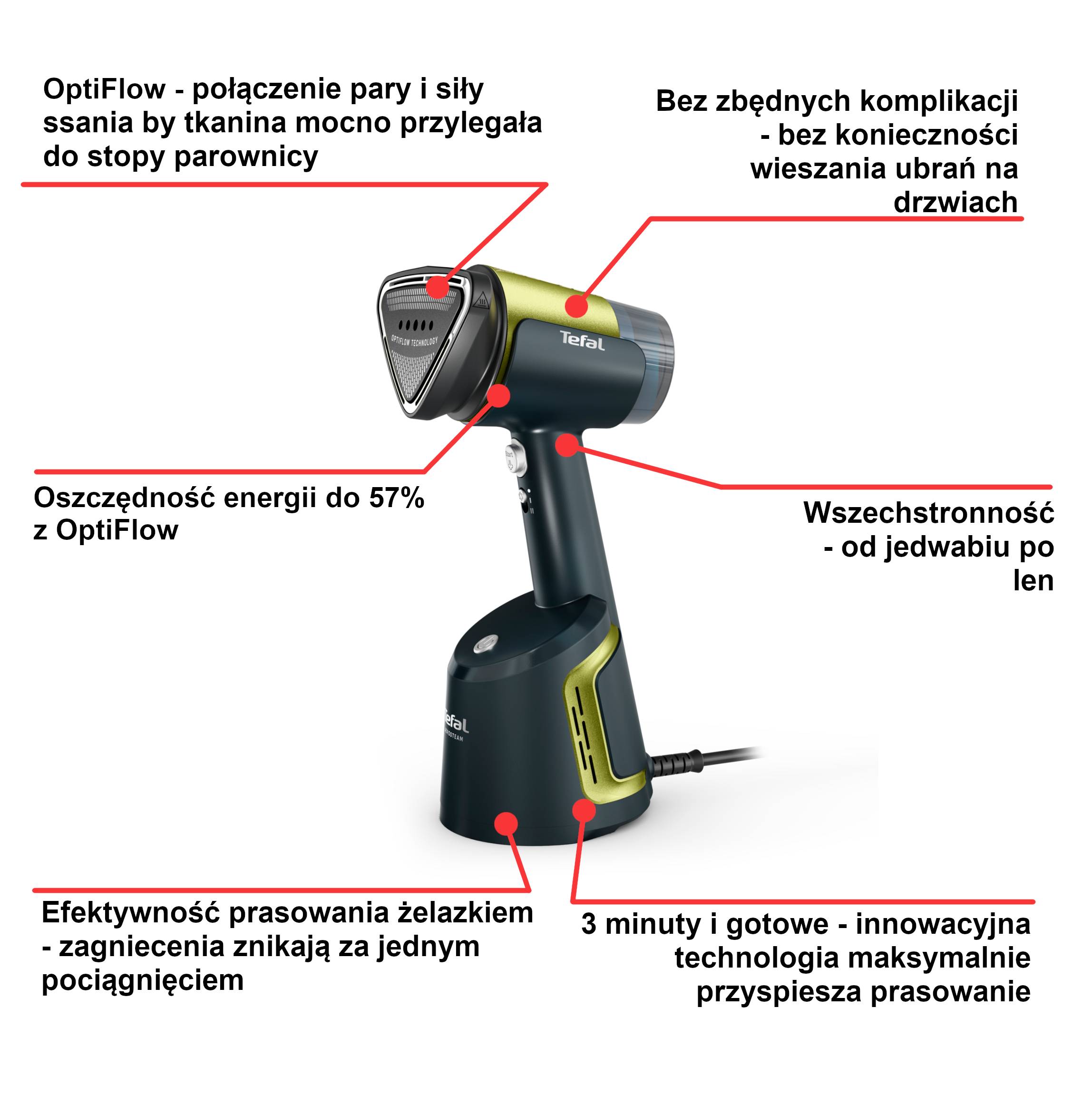 Parownica do ubrań Tefal AeroSteam DT9810 1400W