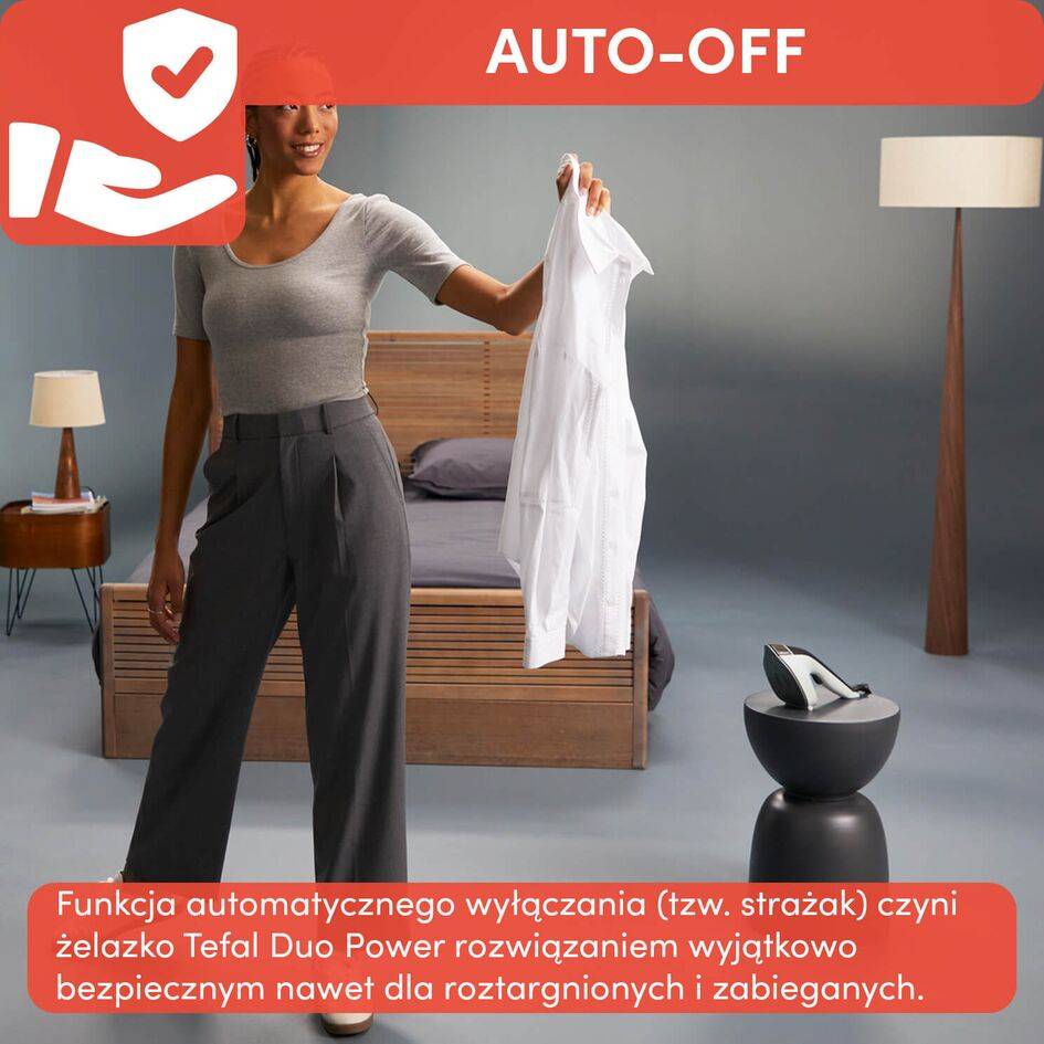 Parownica, Tefal Duo Power, mata do prasowania