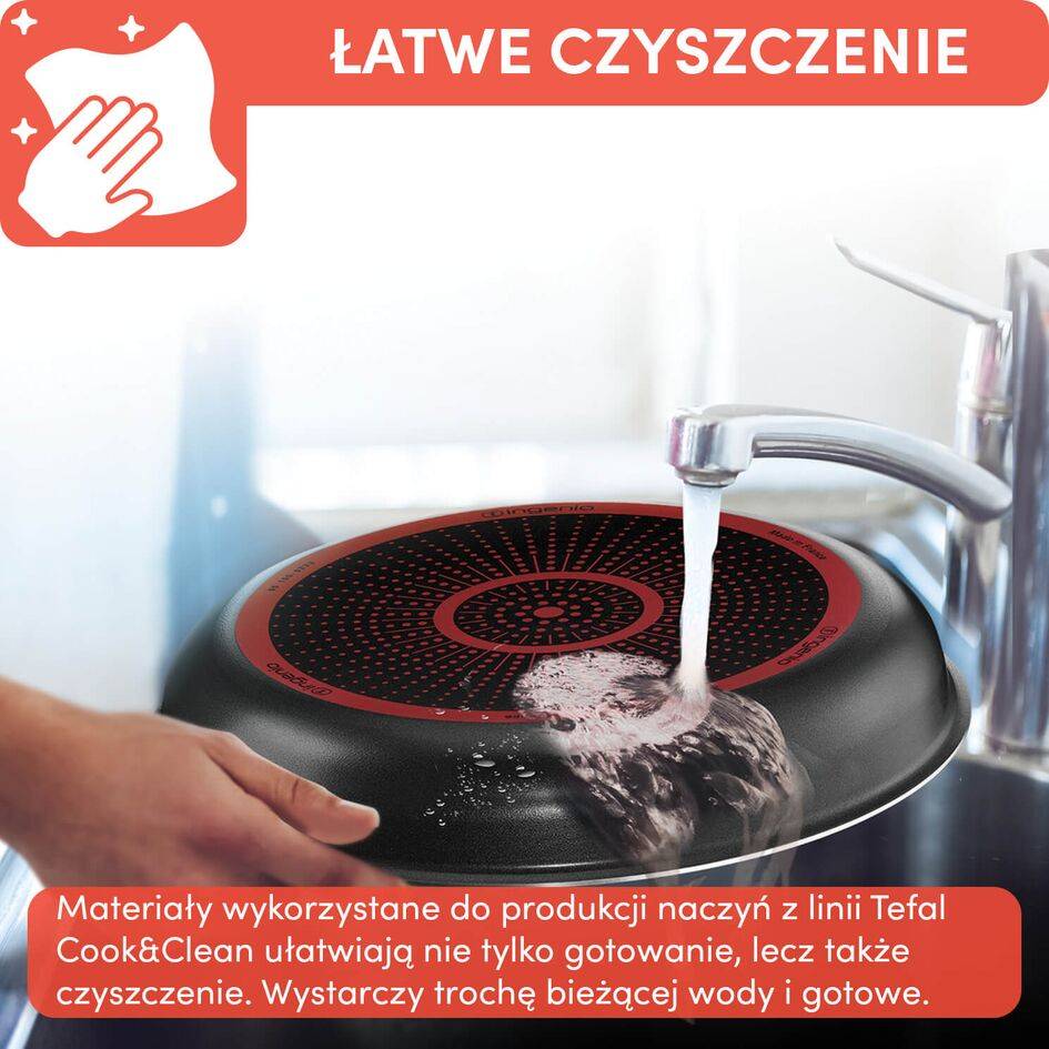 Zestaw garnków i patelni TEFAL INGENIO EASY COOK&CLEAN - 5 elementów