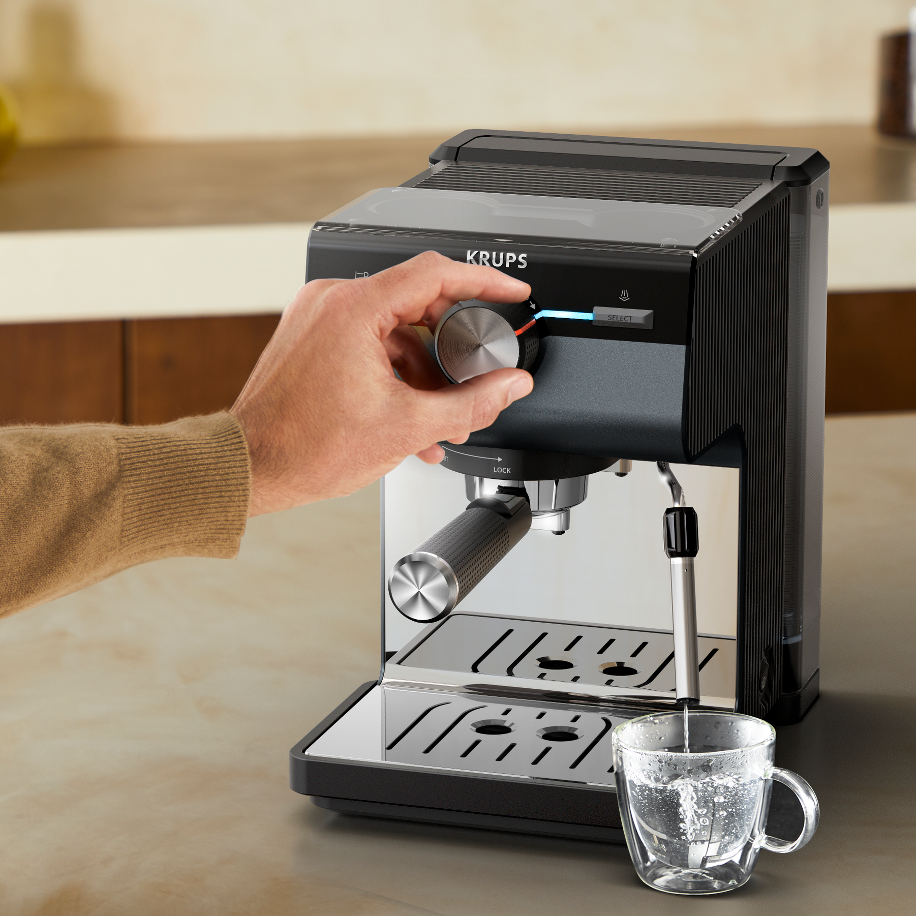 Ekspres kolbowy KRUPS Authentic+ C80 XP384G10