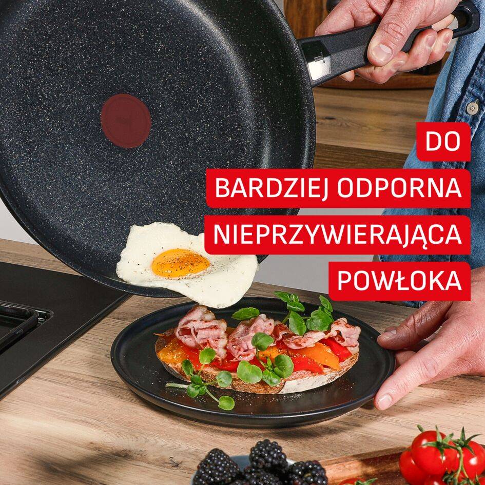 Patelnia Expertise 30 cm, wysokowydajna powłoka nieprzywierająca, kompatybilna z indukcją, 5-6 osób