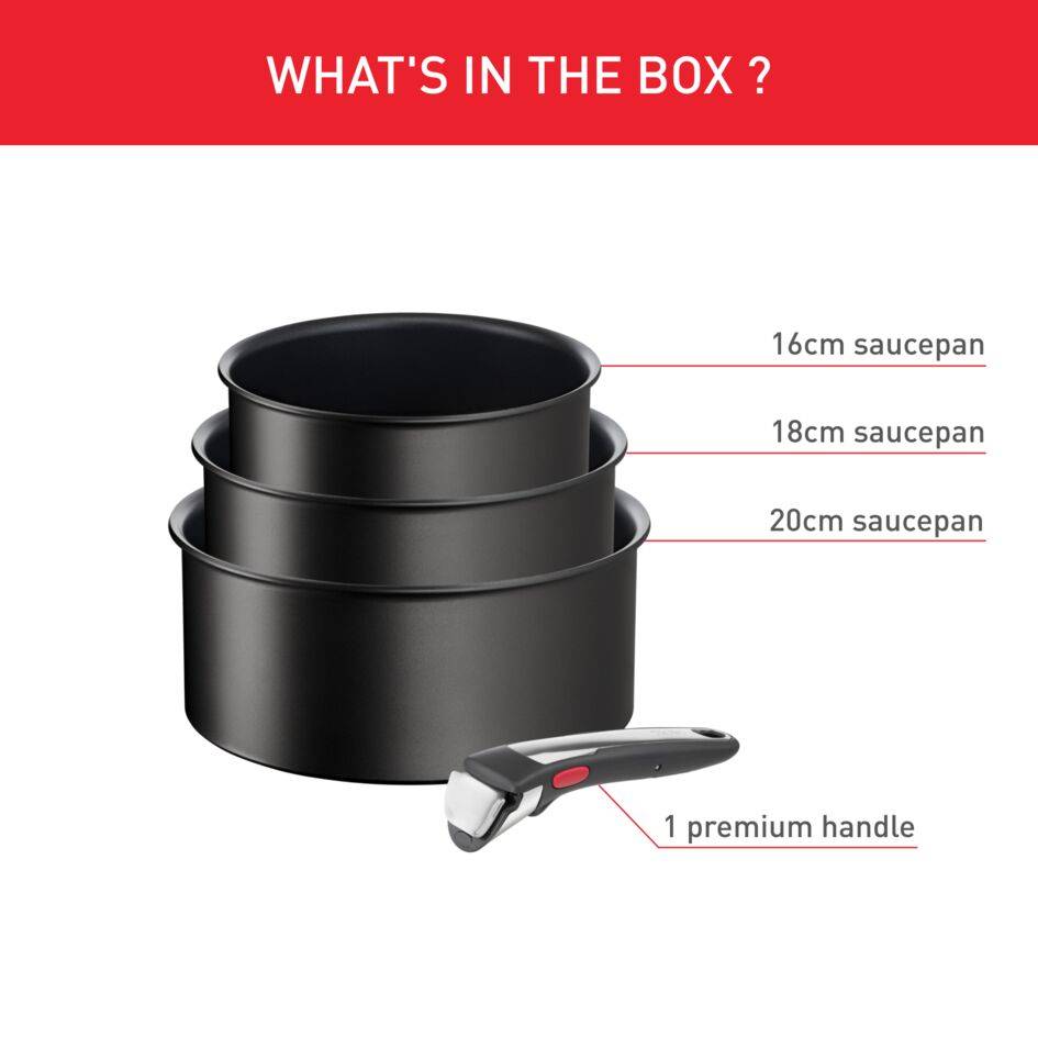 Zestaw garnków TEFAL INGENIO UNLIMITED ON - 4 elementy